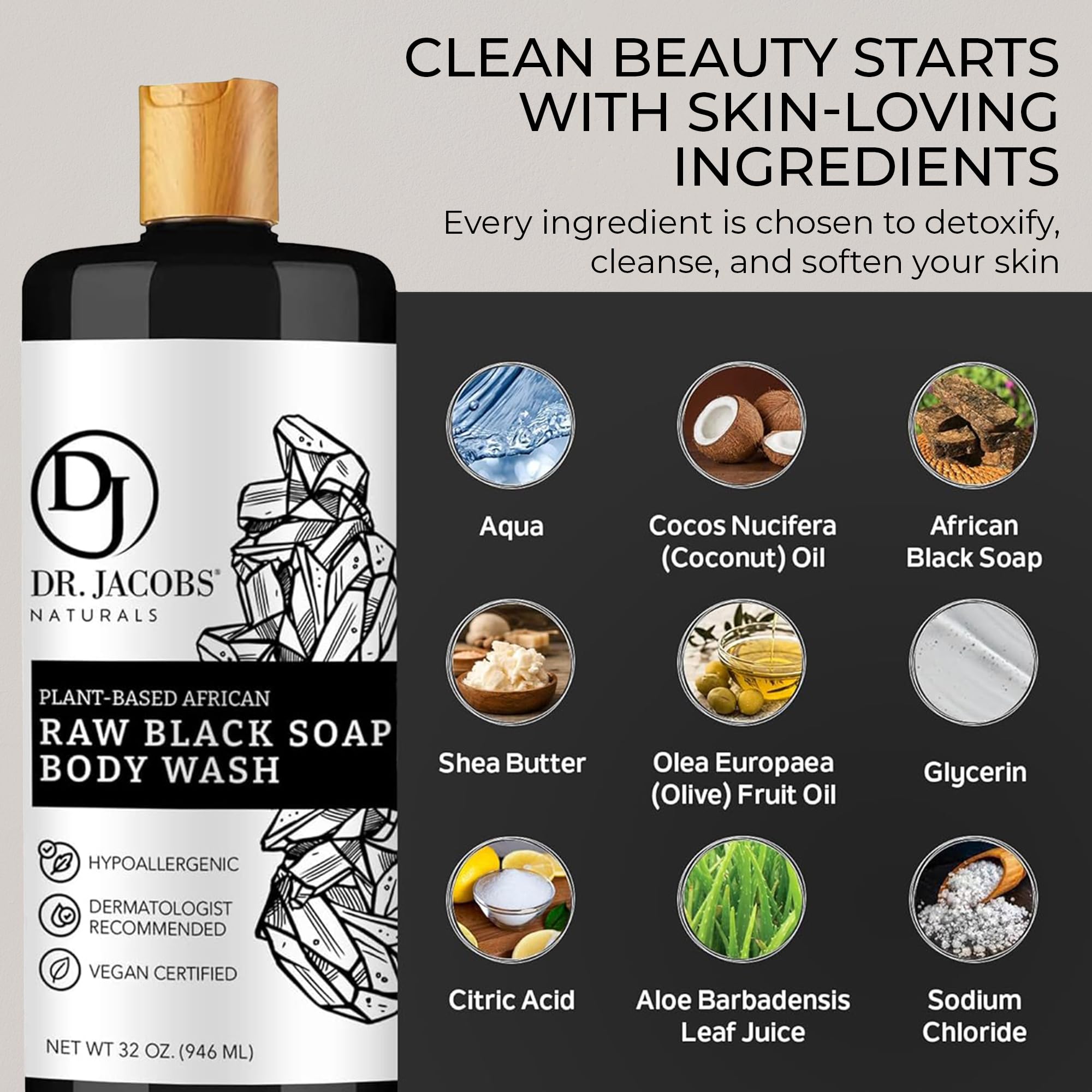 Amazon.com : Dr Jacobs Naturals Authentic African Raw Black Soap